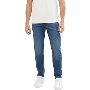 TOM TAILOR 1039121 comfortabele rechte jeans voor heren, 10127 - Blauw geverfd denim