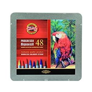 KOH-I-NOOR Progresso Houtvrij Aquarel Kleurpotlood (48 stuks)