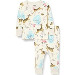 Hatley Organic Cotton pyjama met lange mouwen, Pijama voor baby's en meisjes, Serene Forest