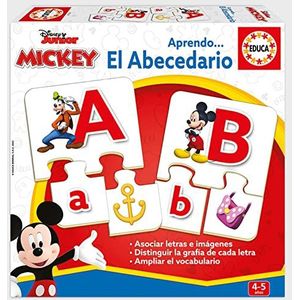 Educa - Leren ... Het afpertal met Mickey en zijn vrienden | Educatief spel voor baby's Donde leert de afbeelding van elke letter te onderscheiden en te vergroten. Zijn klep | Vanaf 3 jaar (19328)