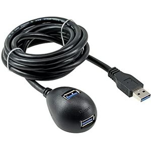 InLine 35653 USB-kabel, zwart