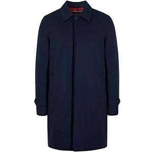 Merc of London Armstrong Mac Coat, Dark Blue, Medium Men's, Dark Blue, M, Donkerblauw