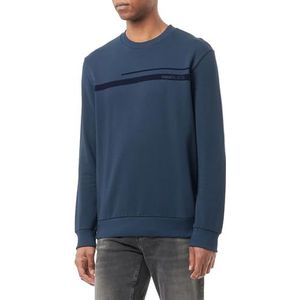 Mavi Sweat-shirt à col rond pour homme, bleu foncé, M