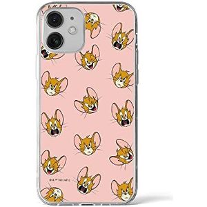 ERT GROUP Beschermhoes voor Apple iPhone 12 Mini origineel en officieel gelicentieerd product Tom en Jerry-motief 008 perfect afgestemd op de vorm van de mobiele telefoon, TPU-hoes