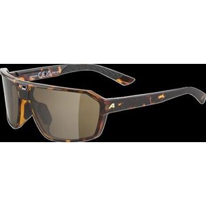 ALPINA Swift Havana Gloss Sportbril voor volwassenen, één maat, 100% UVA-, UVB- en UV-C-bescherming