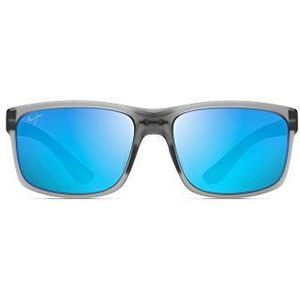 Maui Jim Pokowai Arch Zonnebril, uniseks, Doorschijnend mat grijs