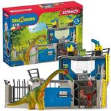 schleich 41462 groot dino-onderzoeksstation, voor kinderen vanaf 5 jaar, dinosaurus - speelset