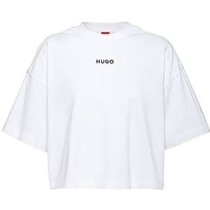 HUGO Daylora T-shirt voor dames, Wit 100