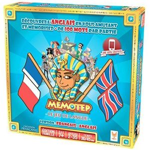 TOPI GAMES - Memotep – Frans – Engels – het taalspel – gezelschapsspel – familie – vanaf 7 jaar – 2 tot 35 spelers – MEM-AN-179001