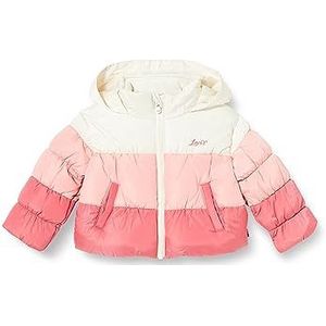 Levi's Lvg Color Block Puffer 1eh929 donsjack voor babyjongens, roze, 3 maanden, Roze