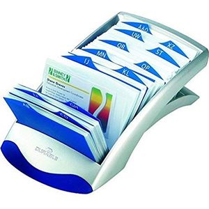 Durable 241323 Lineair bestand voor Visifix Desk visitekaartje zilver/blauw
