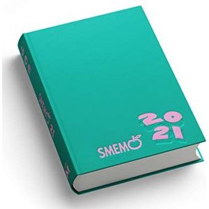 Smemo – Agenda 2020/2021 16 maanden – groen logo roze – 11 x 15 cm