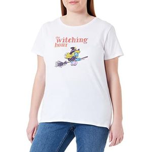 Les Schtroumpfs Wosmurfts016 T-shirt voor dames (1 stuk), Wit