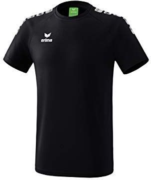 Erima Essential 5-C T-Shirt Kinderen - Zwart Wit