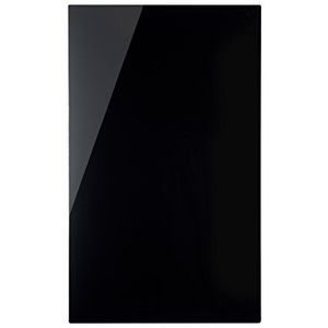 Bi-Office Glazen memobord van glas, 710 x 664 mm, zwart