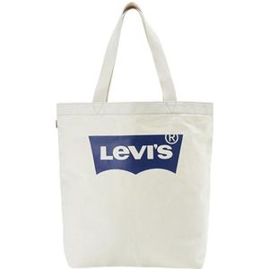 LEVIS FOOTWEAR AND ACCESSORIES Batwing Tote ecru met Blue Batwing, ecru/blauw, 227853, ecru/blauw, 227853