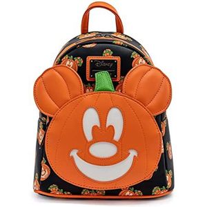 Loungefly Disney Mickey-O-Lantern schoudertas voor dames, dubbele riem, meerkleurig, één maat