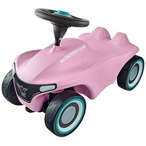 BIG Bobby Car Neo Zartrosa, anti-slip voertuig voor binnen en buiten, speelgoedauto, met stille banden, in modern design, voor kinderen vanaf 1 jaar