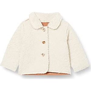 Noppies Baby Lucena Omkeerbare jas voor meisjes, gebreide jas voor baby's, Botercrème - P959