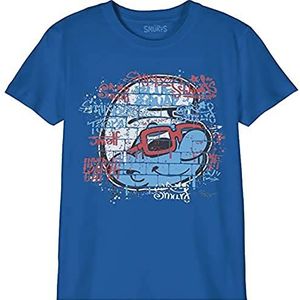 Les Schtroumpfs T-shirt voor jongens, kobalt, 14 jaar, Kobalt