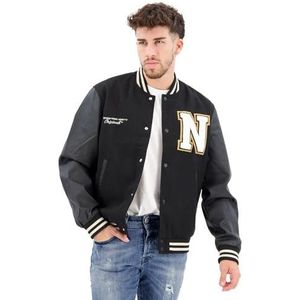 JACK & JONES Jorcollege Wool Bomber Noos Herenjas, zwart.