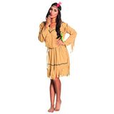 Boland 83813 Indiaas kostuum, maat M, jurk, hoofdband en riem, squaw, wilde westen, carnaval, themafeest, bruin, M