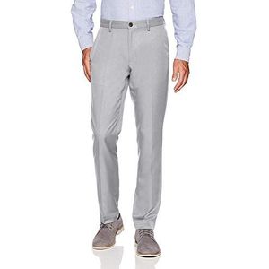 Amazon Essentials Pantalon habillé à devant plat pour hommes, coupe ajustée, gris clair, 78,7 x 71,1 cm (l x L)