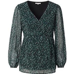 Noppies Foggia blouse met lange mouwen en volledige print damesblouse, Groene Gables