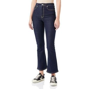 JACK & JONES Jxturin Bootcut Hw Jeans C7057 Dnm Dames Jeans, Donkerblauw denim