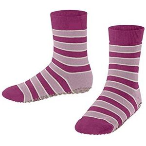 FALKE Simple Stripes K HP katoen noppen op de zool, 1 paar sokken voor pantoffels, uniseks, kinderen, Roze (Gloss 8550) nieuw - milieuvriendelijk