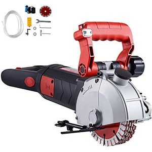 VEVOR Mophorn sleuffrees, 4800 W, wandfrees, 6500 tpm, sleuffrees, 41 mm diepte, 42 mm breed, elektrische groefmachine 54 x 20 x 24 cm, 125 mm rood