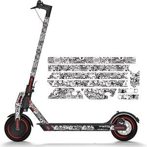 STYLISH SCOOTERS Bomb Black Vinyl voor elektrische steps, uniseks, meerkleurig, universeel