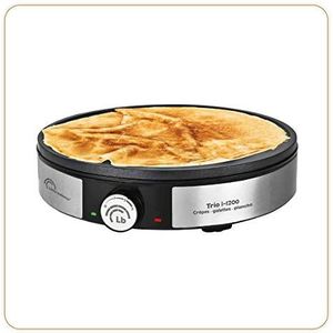 LITTLE BALANCE 8383 Maxi-Pannenkoeken Trio i-200 - Elektrische pannenkoekenpan 3-in-1: Pannenkoeken, Pasteitjes, Plancha - Regelbare thermostaat - 1200 W - Roestvrijstalen afwerking