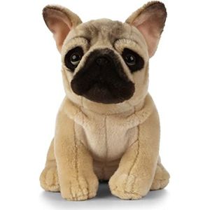 Living Nature Pluche dier - Franse bulldog hond, pluche, 20 cm