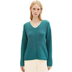 TOM TAILOR 1039242 damessweater, 32402-ever Green Melange