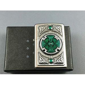 Zippo Lighter Celtic Green Cross