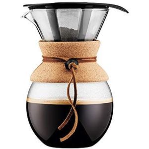 BODUM - 11571-109 - voor meer dan - koffiezetapparaat, permanent roestvrijstalen gaasfilter, 8 kopjes - 1,0 L, transparant