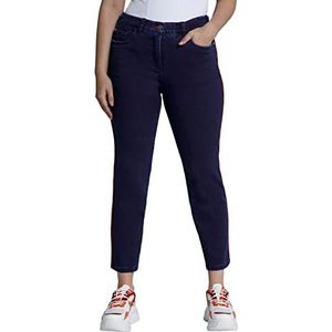 Ulla Popken dames jeans, Blauw Zwart Denim