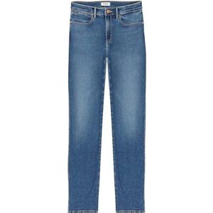 Wrangler Dames slim broek, Blauwe hazelnoot