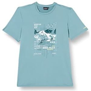 CMP Stretch T-shirt voor heren met print, Hydro