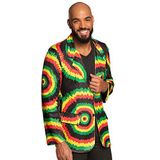 Boland 82026 Rastaman jas, meerkleurig, blazer, jack, carnaval, themafeest, Halloween, Meerkleurig