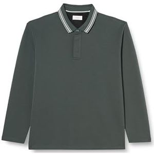 s.Oliver Poloshirt met lange mouwen voor heren, Groen