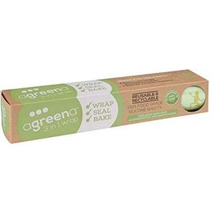 Agreena FD934 herbruikbare levensmiddelenverpakking, 3-in-1, 200 mm x 200 mm x 1 mm, groen, 4 stuks