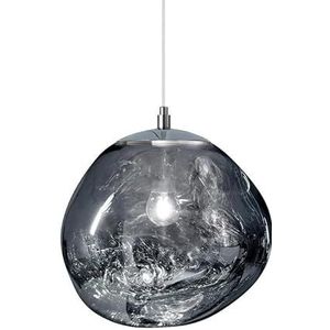 Lava glazen hanglamp moderne palen mooie smeltspiegel plafondlamp Lrregular plafondlamp voor woonkamer slaapkamer restaurant chroom