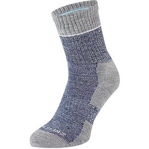 SEALSKINZ Thurton Solo uniseks sokken (1 stuk), blauw/grijs piedra claro/bei.