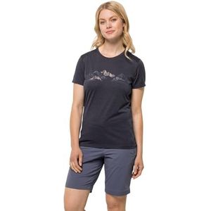 Jack Wolfskin Crosstrail Graphic T W T-shirt voor dames met korte mouwen