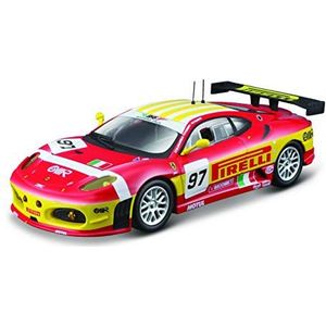 Bburago Ferrari F430 GT2 '08 - modelauto 1:43 Ferrari Racing Series geschenkdoos 12 cm rood #97 (18-36303)