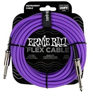 Ernie Ball Flex Instrument Kabel Straight/Straight 20ft Paars