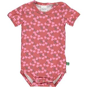 Fred's World by Green Cotton Baby Girl Cherry S/S Body and Toddler Sleepers, framboise, 56