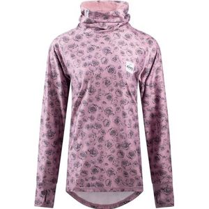 Eivy Icecold Gaiter Top Thermo-ondergoed voor dames, lange mouwen, fleece, hoge kraag, Hout